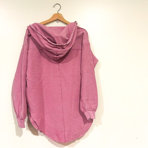 Pilcro Surplice Tunic Hoodie Oversized Pullover Cotton – Size Small - Picture 5 of 15